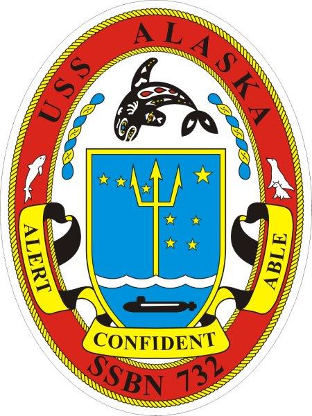 USS Alaska SSBN-732 Emblem Decal