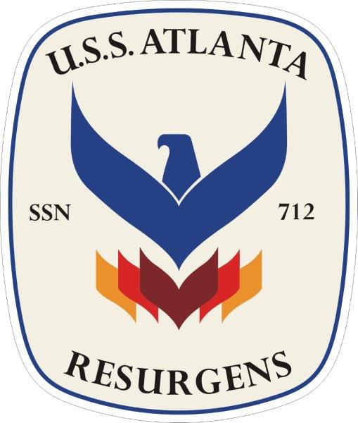 USS Atlanta SSN-712 Emblem Decal