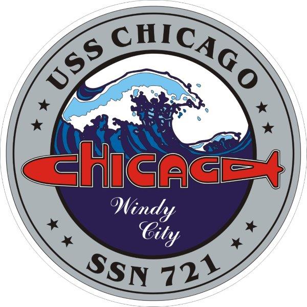 USS Chicago SSN-721 (Prev) Emblem Decal