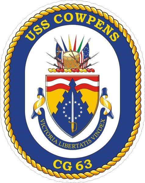 USS Cowpens CG-63 Emblem Decal