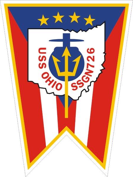 USS Ohio SSGN-726 Emblem Decal