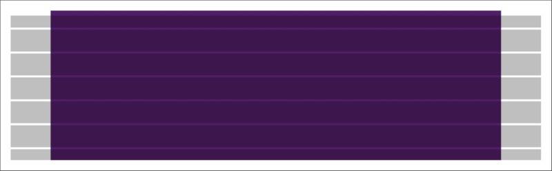Purple Heart Bar Decal