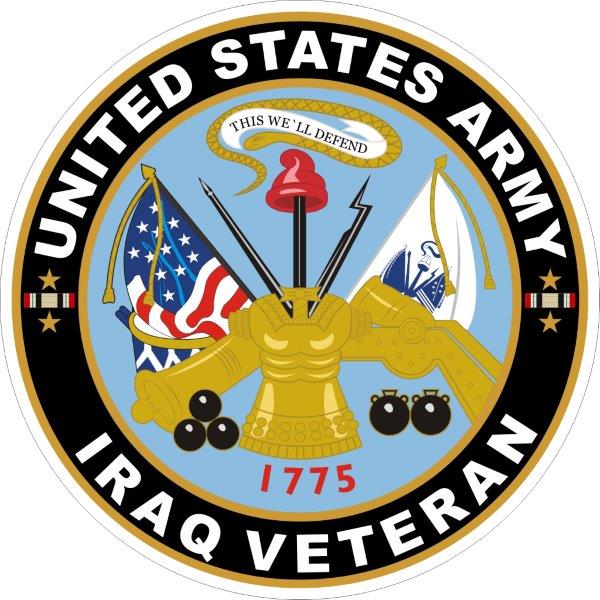 US Army Iraq Veteran Decal