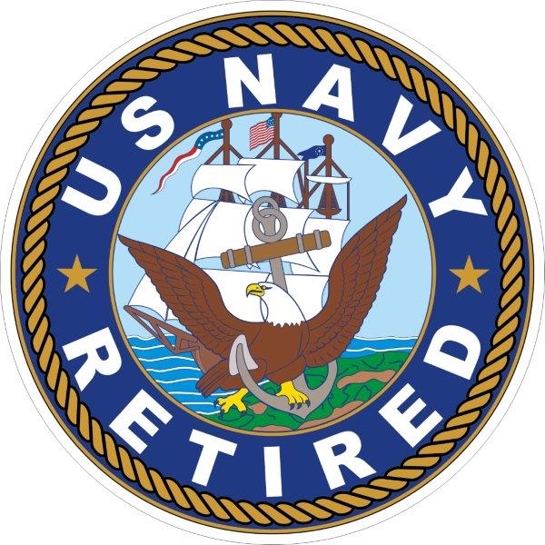US Navy Retired Decal