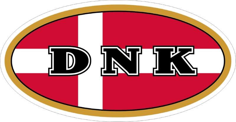 Denmark DNK Code Decal