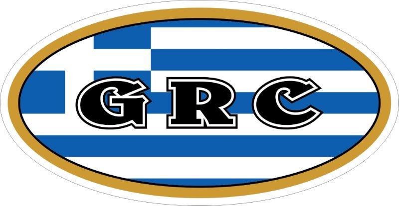 Greece GRC Code Decal