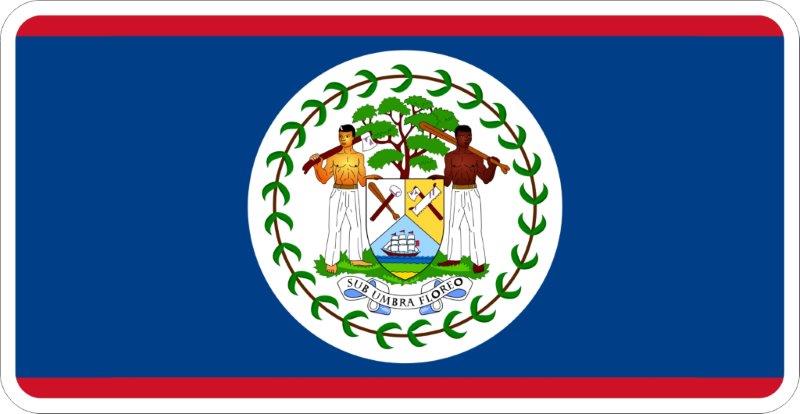 Belize Flag Decal