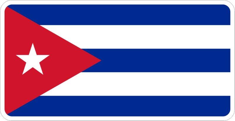 Cuba Flag Decal