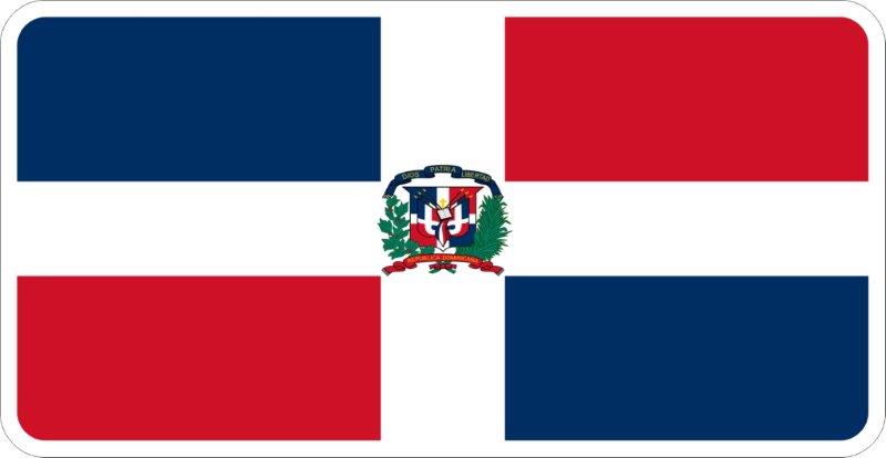 Dominican Republic Flag Decal