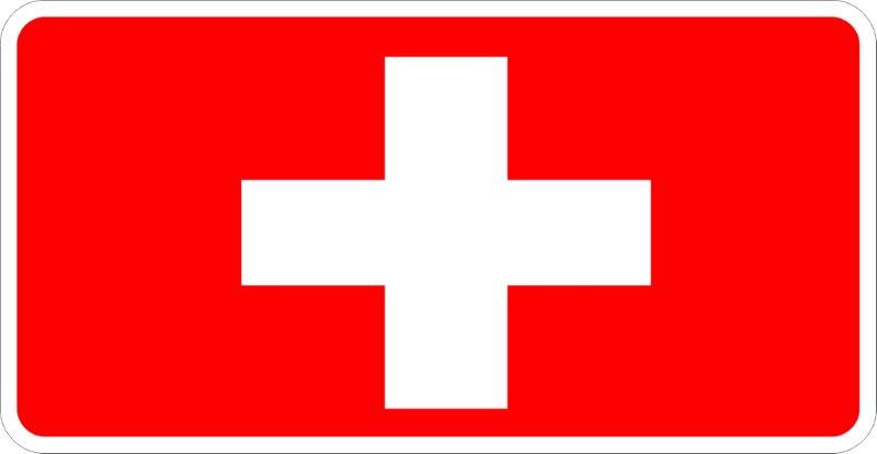 Switzerland Flag Decal