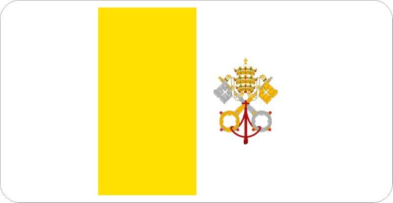 Vatican Flag Decal