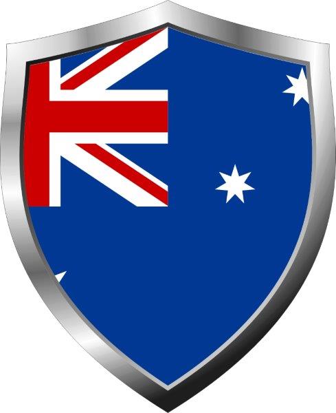 Australia Flag Shield Decal
