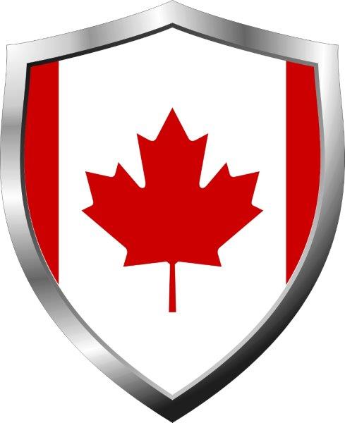 Canada Flag Shield Decal