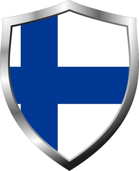 Finland Flag Shield Decal
